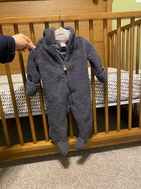 Carters - Cozy Navy Plush Baby One-Piece Snowsuit (not water proof)